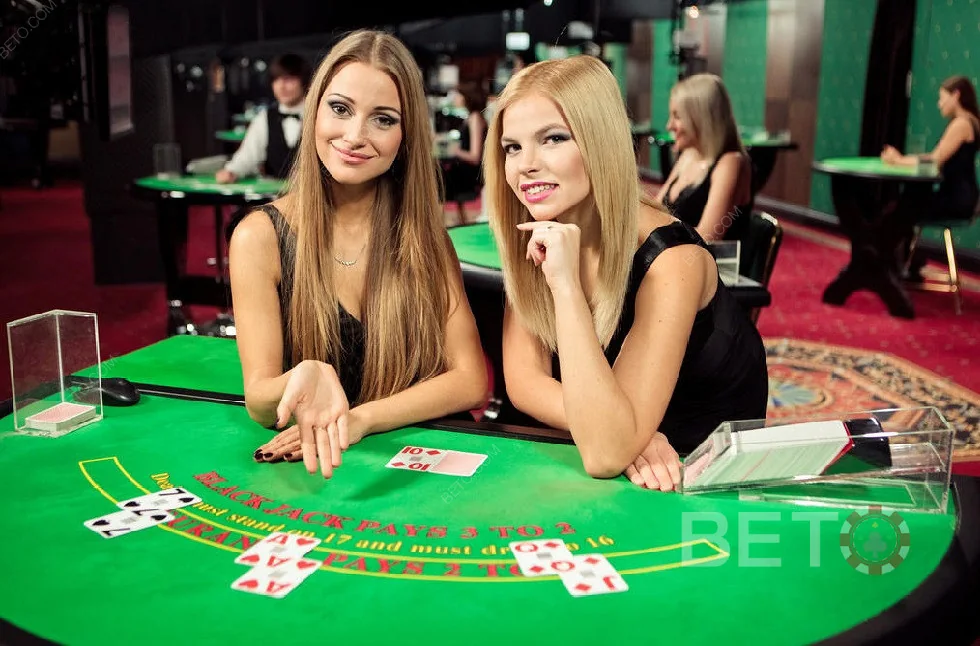 Tampilan suasana meja kasino live TOP1TOTO